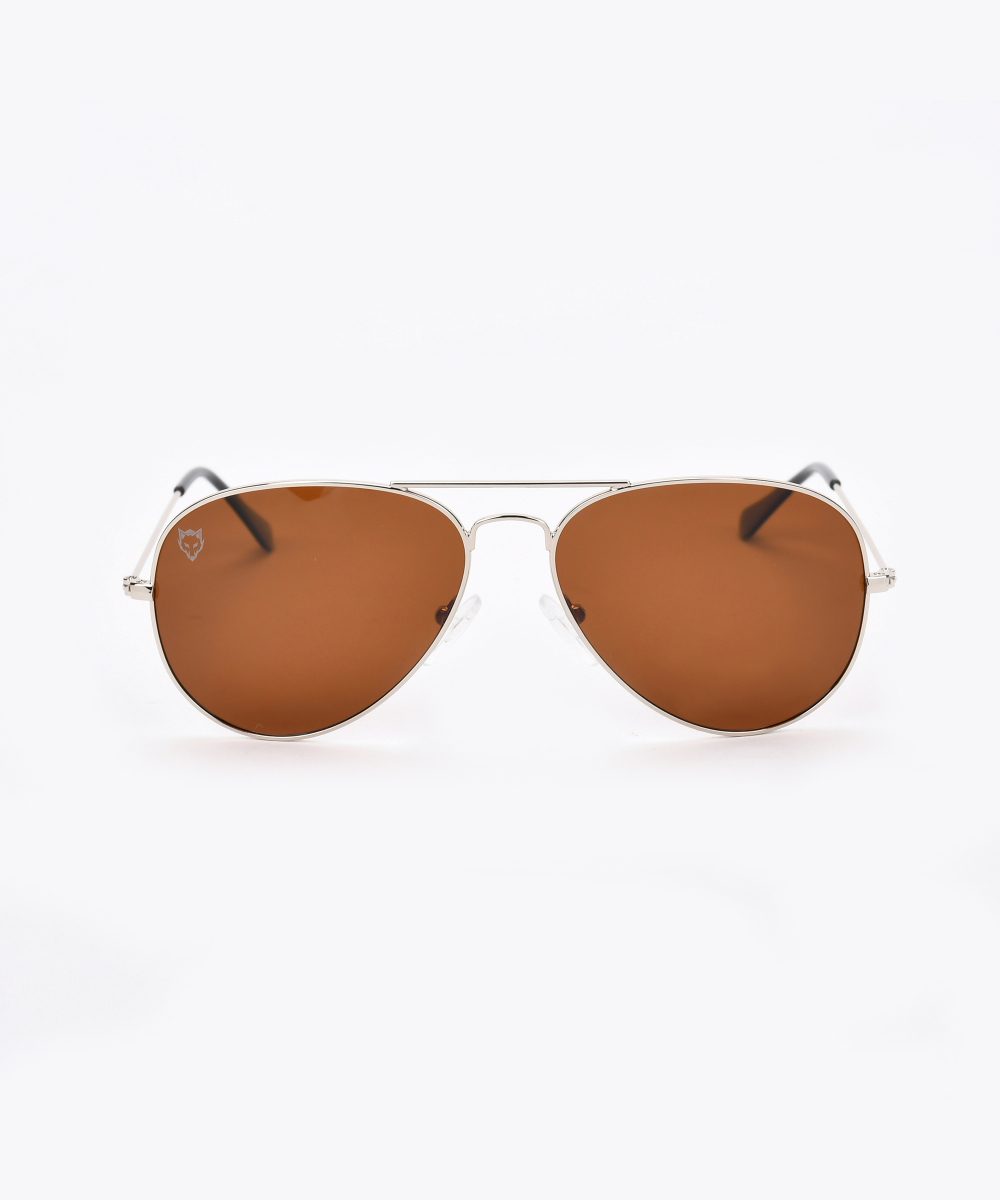 очки авиаторы с коричневыми линзами