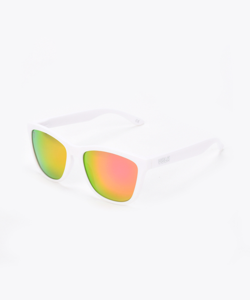 Солнцезащитные очки белого цвета Taiga Polar Pink